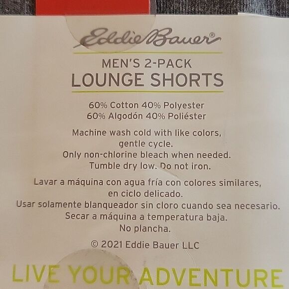 Eddie Bauer mens 2- pack Lounge Shorts,M - Picture 3 of 5